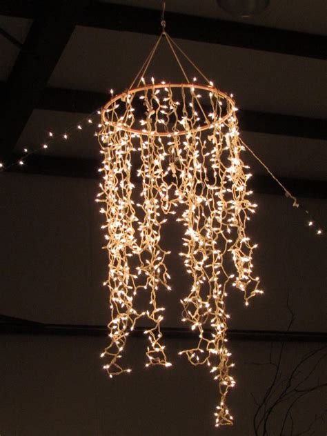 hula hoop chandelier ideas